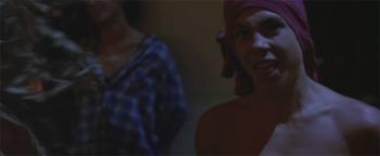 This guy wants to be Flea.  He is not.  Also, his hat is a shirt.  Radical.