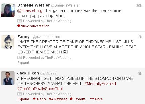 red wedding tweets