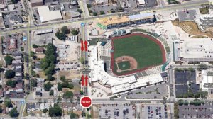 As you can see from this handy image, Ewing street now has a stop sign.  Progress, people.