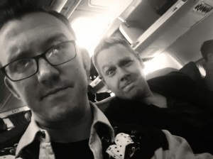 Despite Nick's goofy mugging, neither of us was pleased.