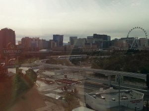 While not "on the strip," we were certainly close enough.  Great room, decent view.